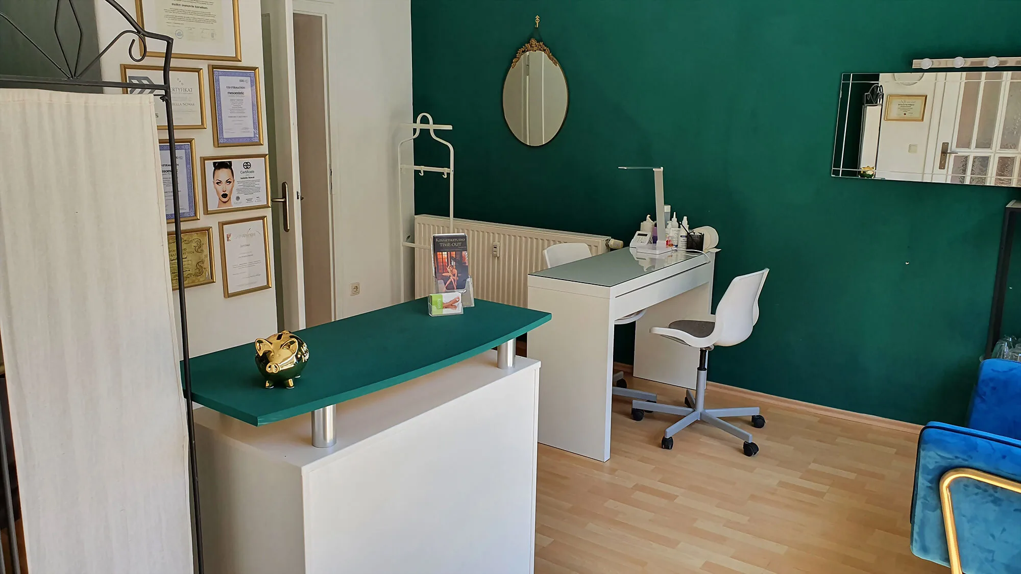 Kosmetikstudio: Empfang